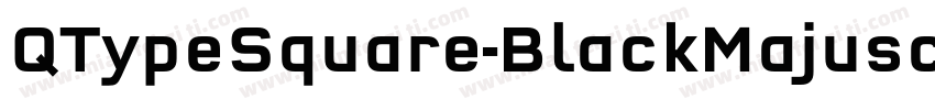 QTypeSquare-BlackMajuscles BlackMaj字体转换